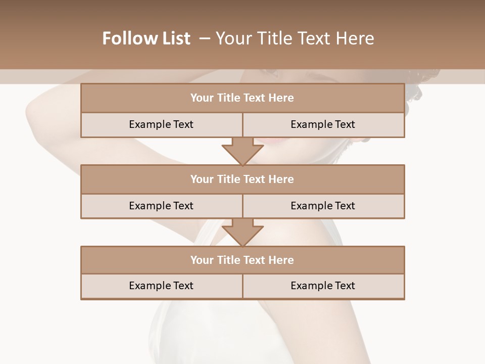 Copy Space White Background Profile PowerPoint Template