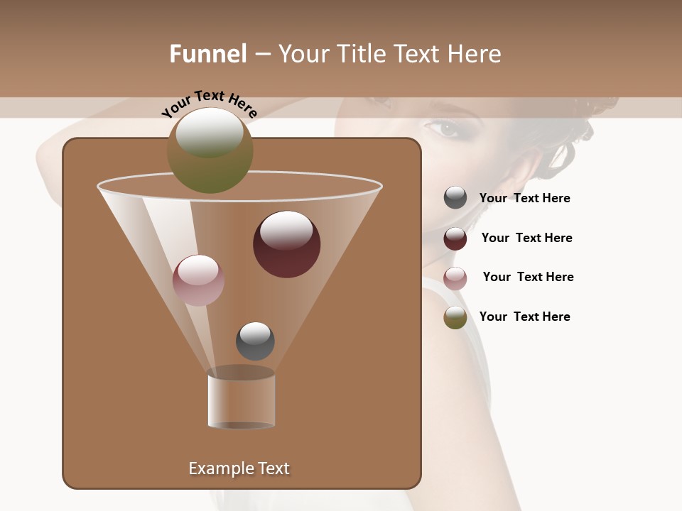 Copy Space White Background Profile PowerPoint Template