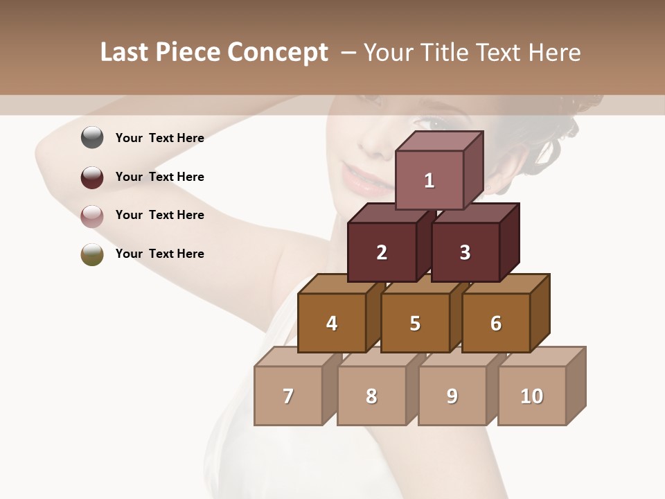 Copy Space White Background Profile PowerPoint Template