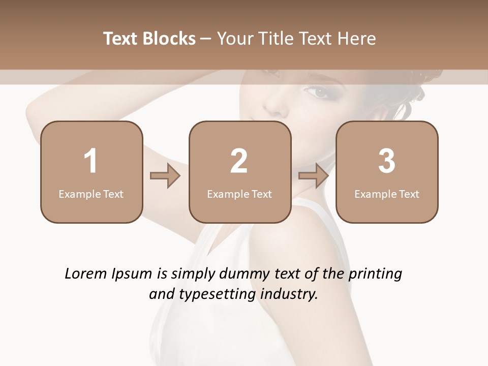 Copy Space White Background Profile PowerPoint Template
