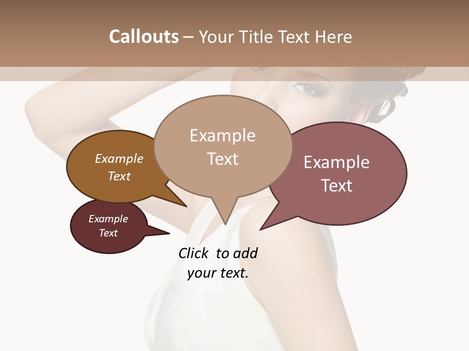 Copy Space White Background Profile PowerPoint Template