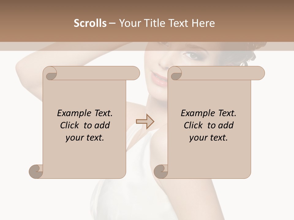 Copy Space White Background Profile PowerPoint Template