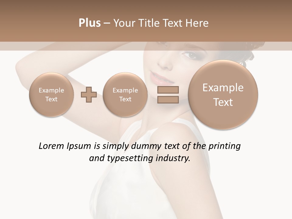 Copy Space White Background Profile PowerPoint Template