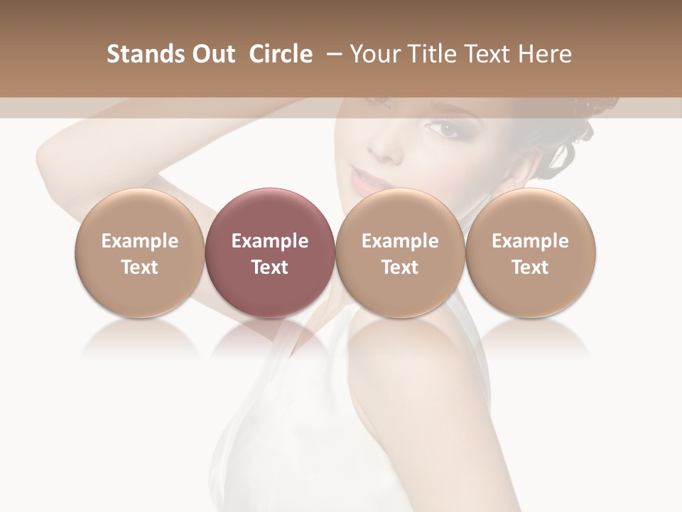 Copy Space White Background Profile PowerPoint Template