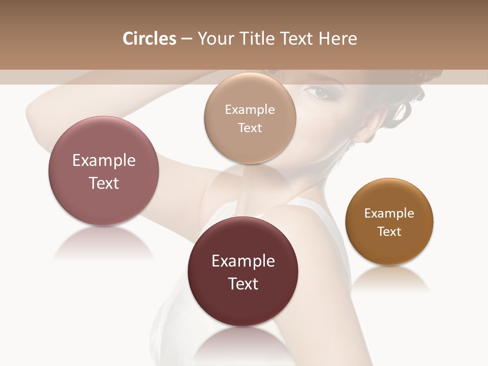 Copy Space White Background Profile PowerPoint Template