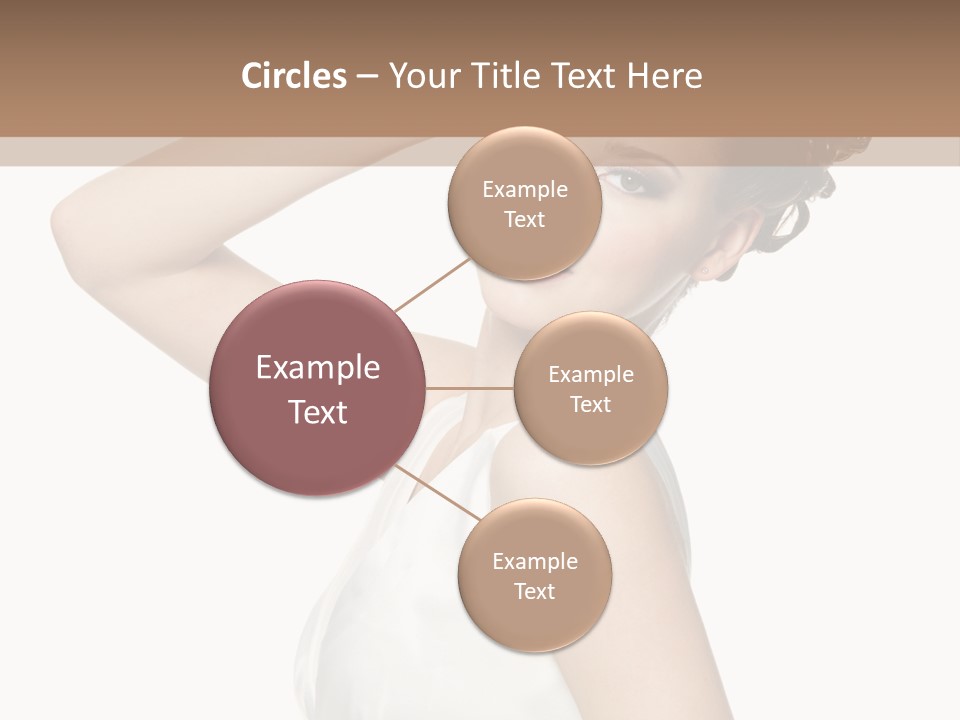 Copy Space White Background Profile PowerPoint Template