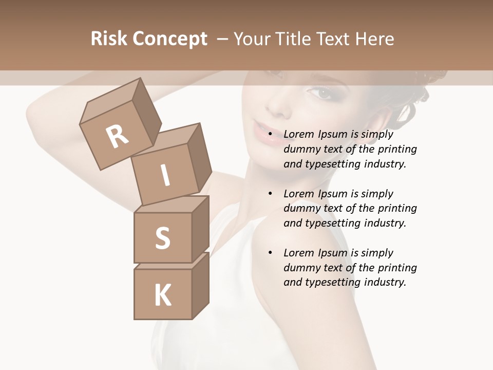 Copy Space White Background Profile PowerPoint Template