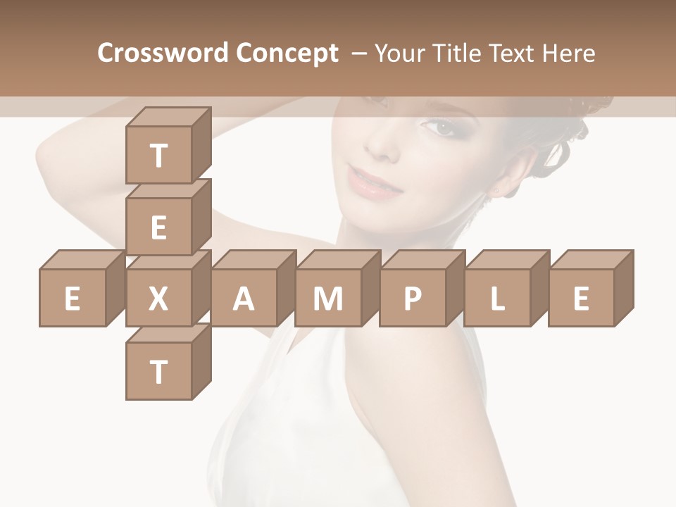 Copy Space White Background Profile PowerPoint Template