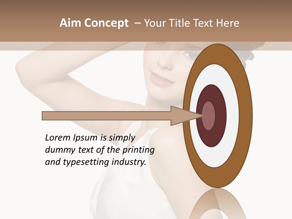 Copy Space White Background Profile PowerPoint Template