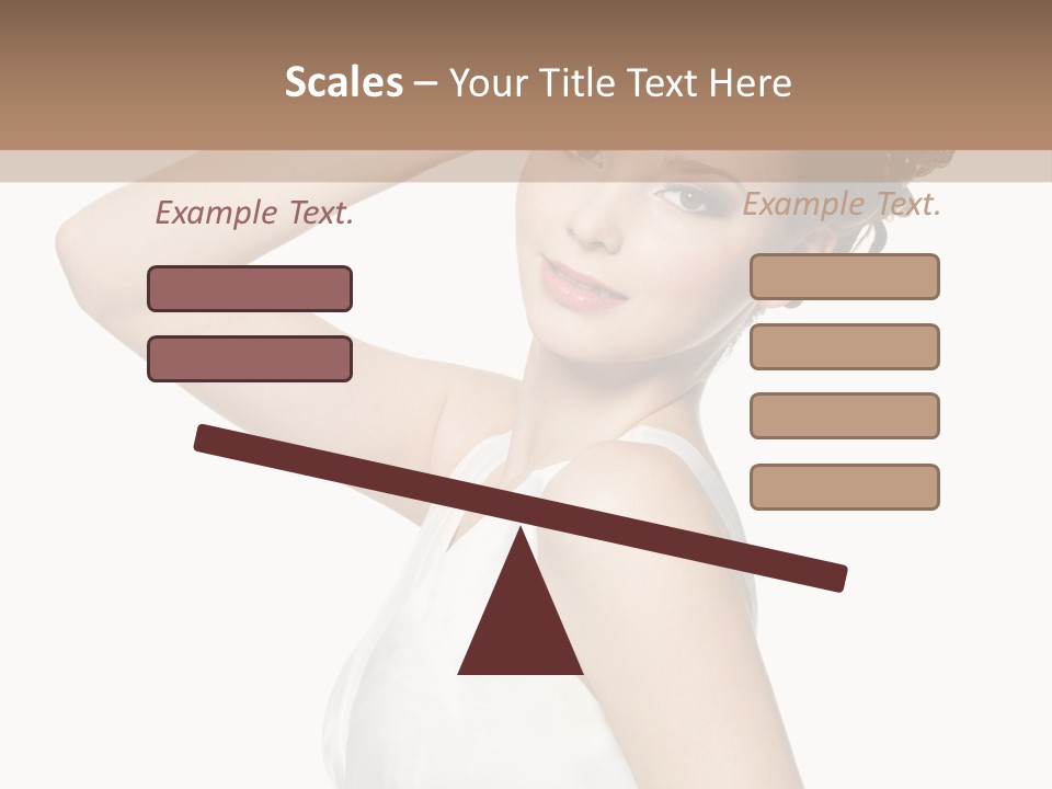 Copy Space White Background Profile PowerPoint Template