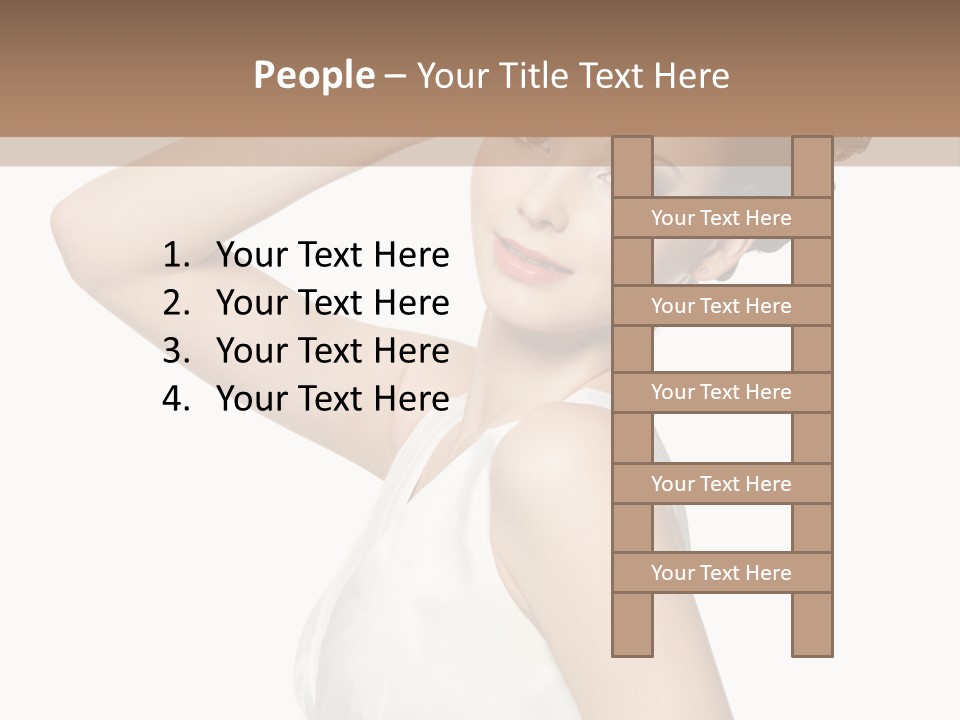 Copy Space White Background Profile PowerPoint Template