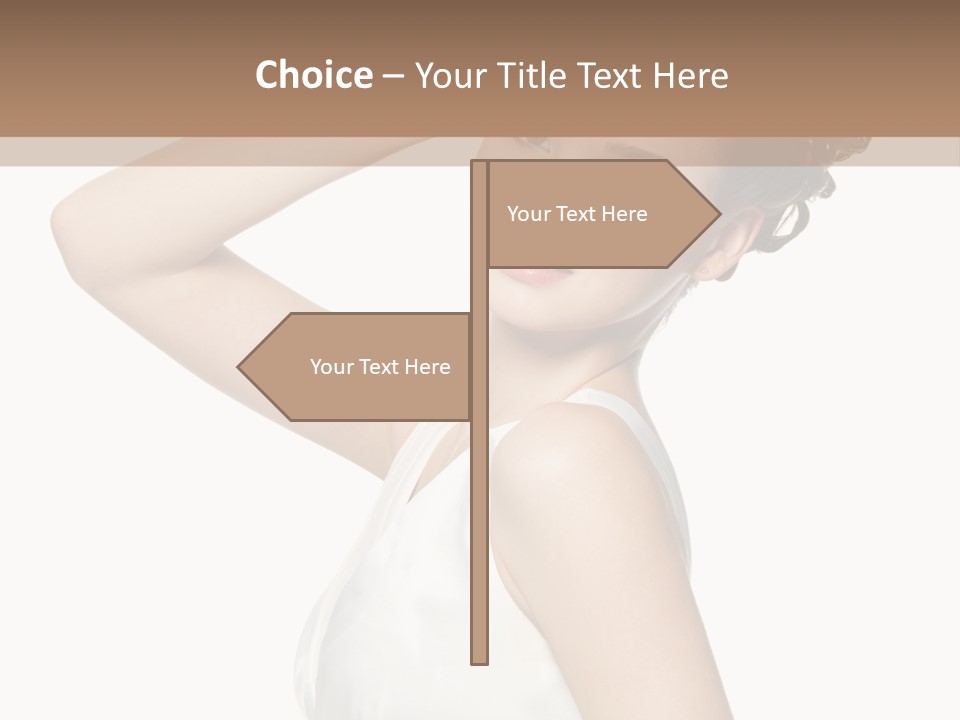 Copy Space White Background Profile PowerPoint Template