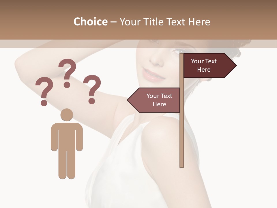 Copy Space White Background Profile PowerPoint Template