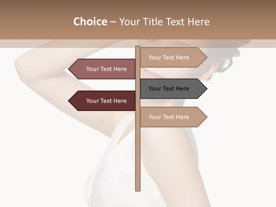 Copy Space White Background Profile PowerPoint Template