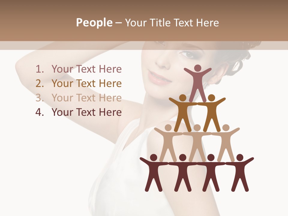 Copy Space White Background Profile PowerPoint Template