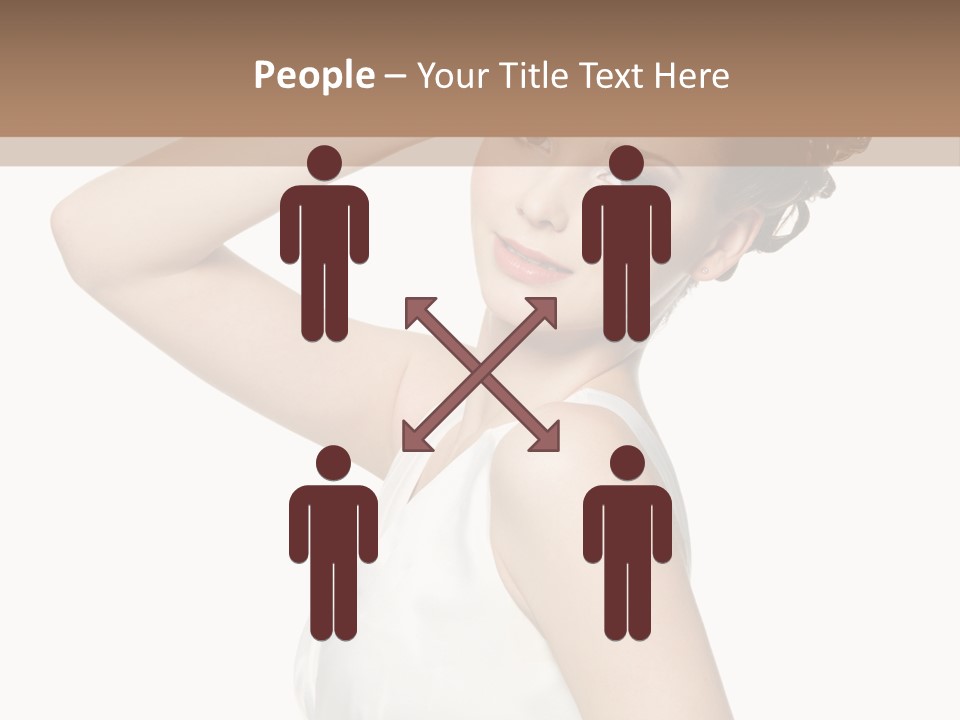 Copy Space White Background Profile PowerPoint Template