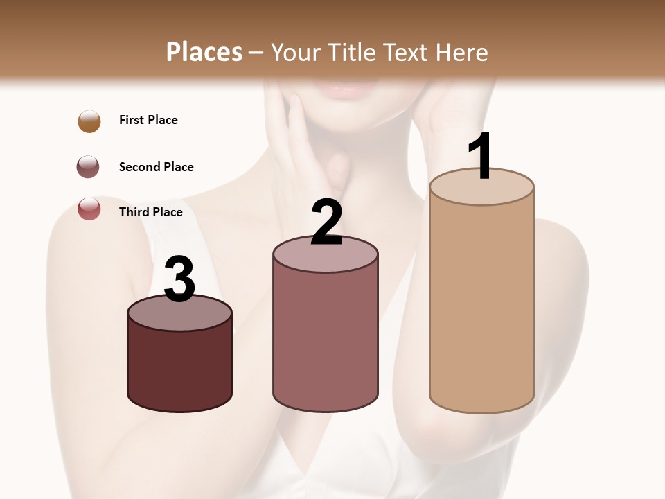 Cute Eye Make Up Elegant PowerPoint Template