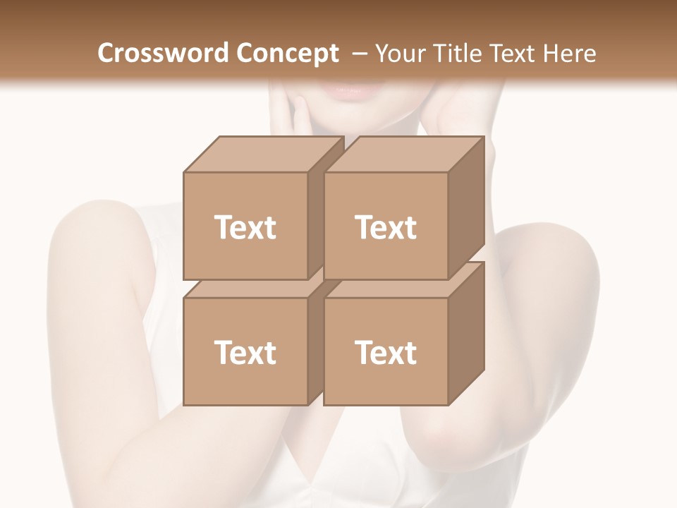 Cute Eye Make Up Elegant PowerPoint Template