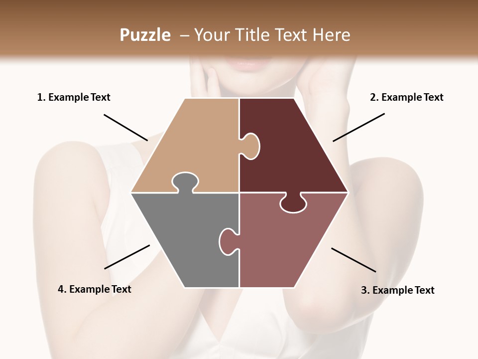 Cute Eye Make Up Elegant PowerPoint Template