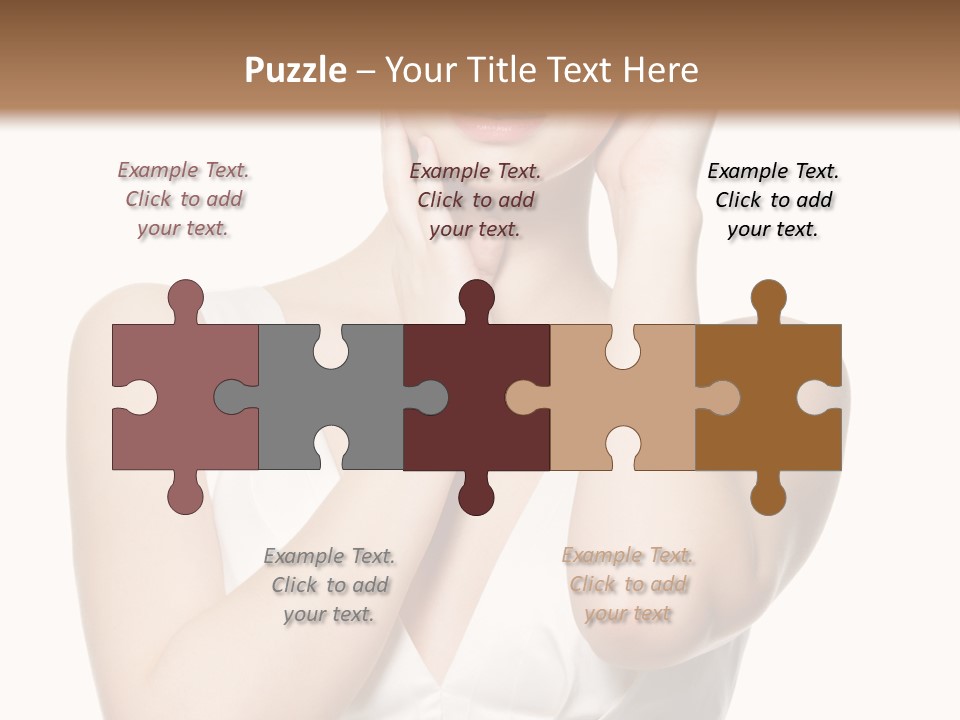 Cute Eye Make Up Elegant PowerPoint Template