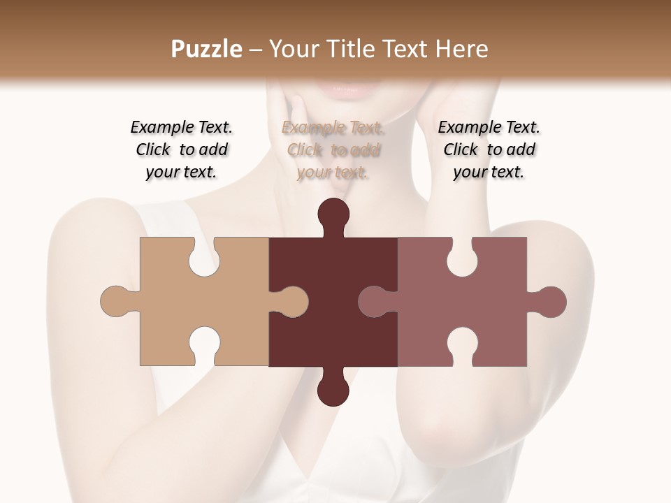 Cute Eye Make Up Elegant PowerPoint Template