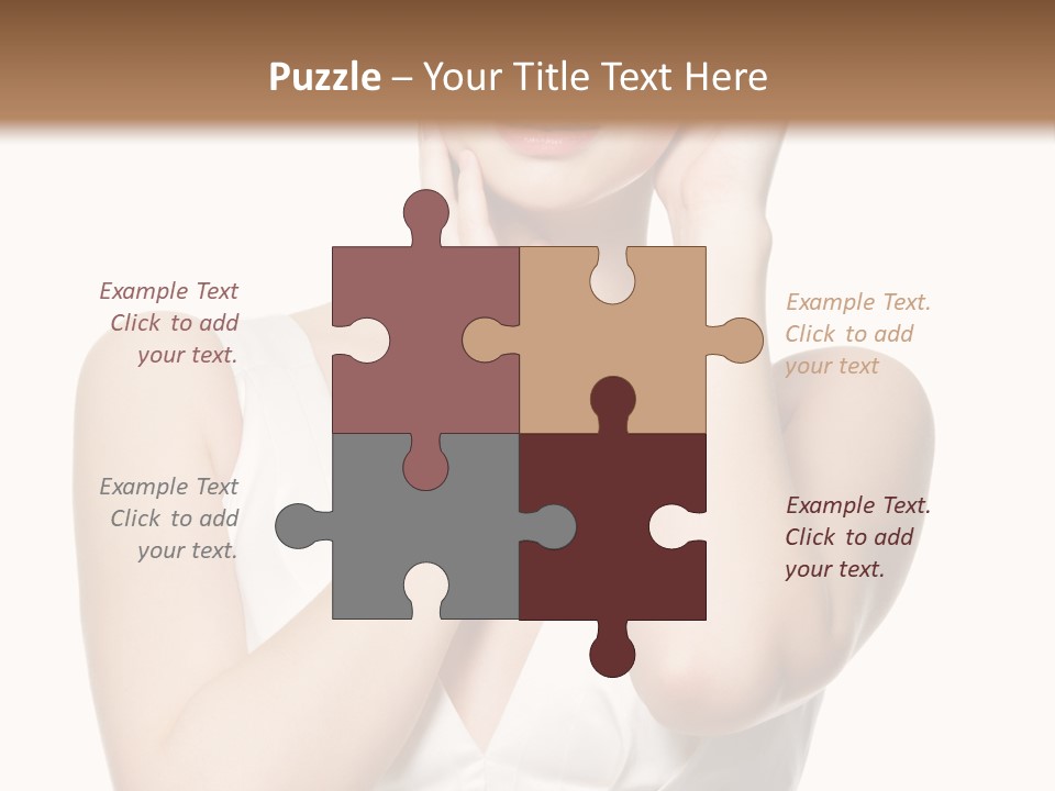 Cute Eye Make Up Elegant PowerPoint Template