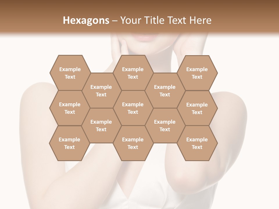 Cute Eye Make Up Elegant PowerPoint Template