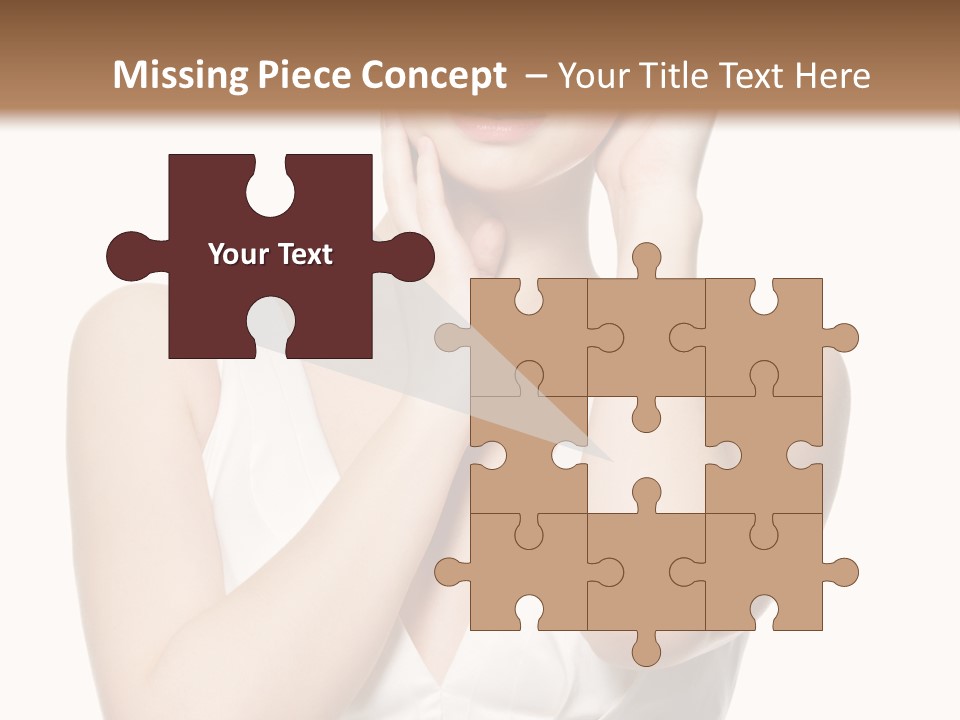 Cute Eye Make Up Elegant PowerPoint Template