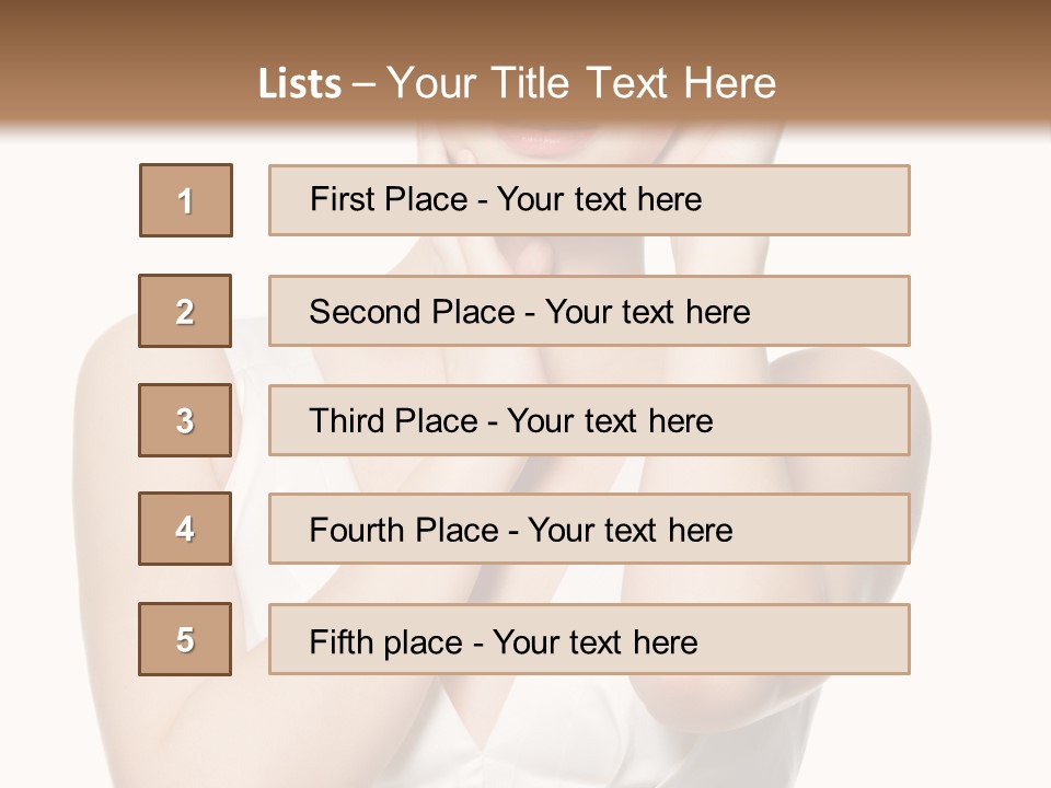 Cute Eye Make Up Elegant PowerPoint Template