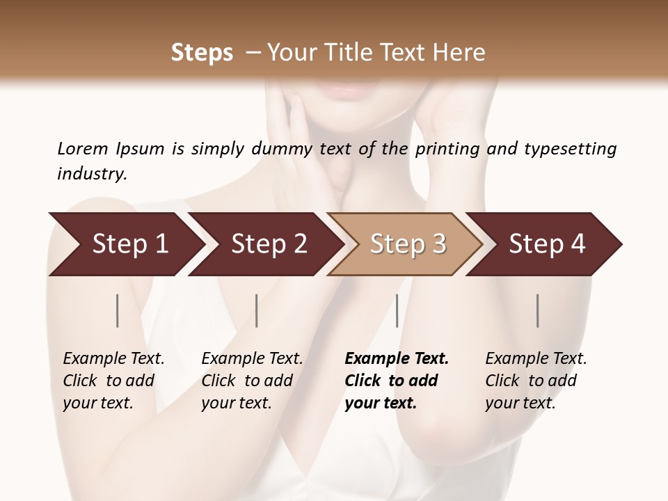 Cute Eye Make Up Elegant PowerPoint Template