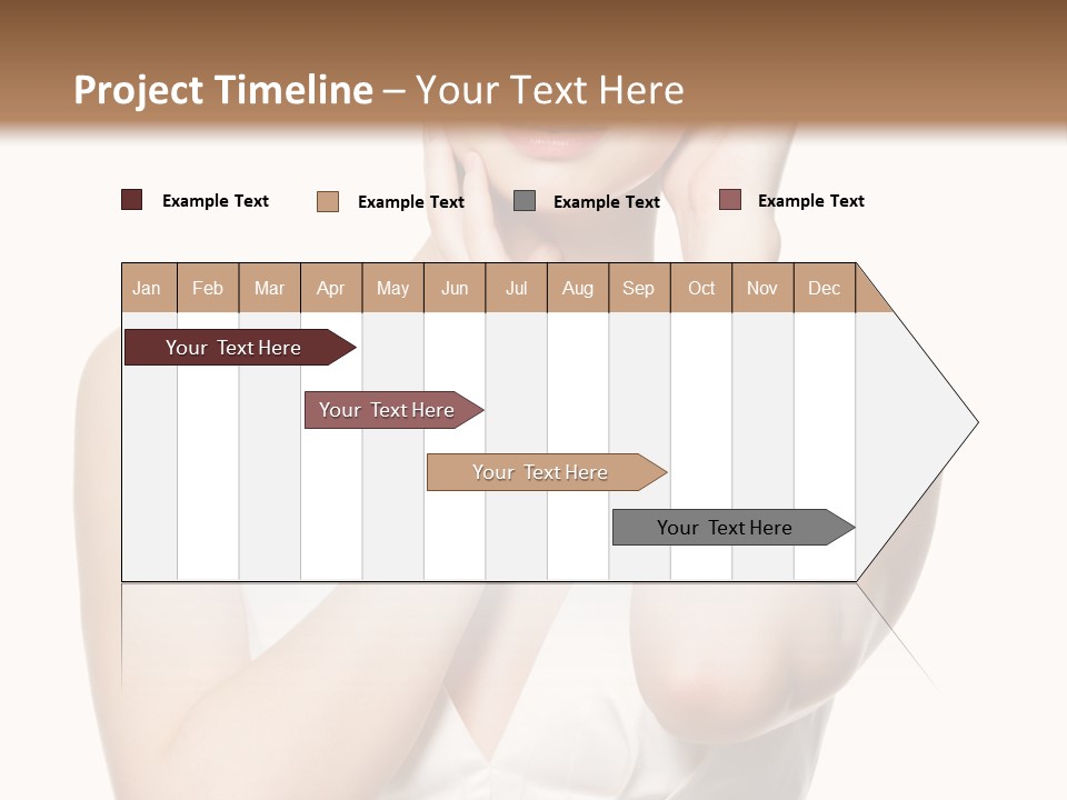 Cute Eye Make Up Elegant PowerPoint Template