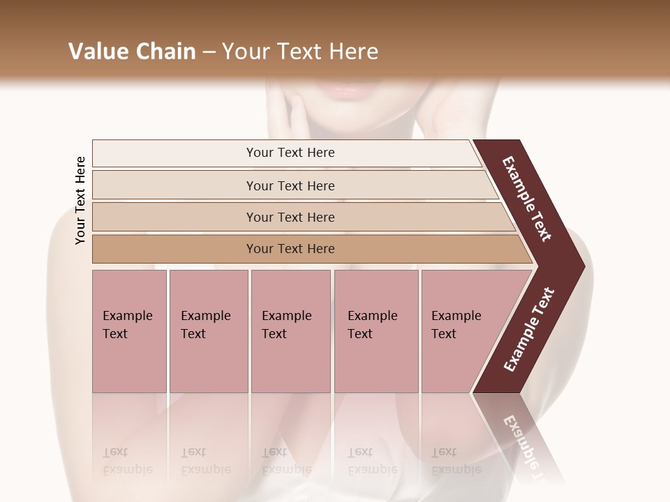 Cute Eye Make Up Elegant PowerPoint Template