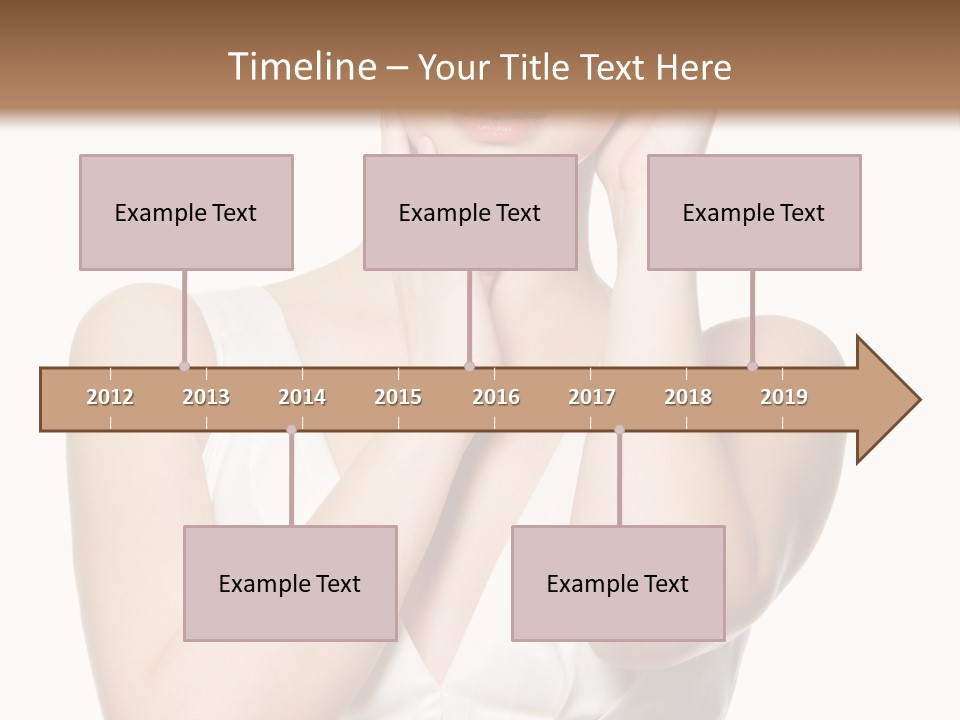 Cute Eye Make Up Elegant PowerPoint Template