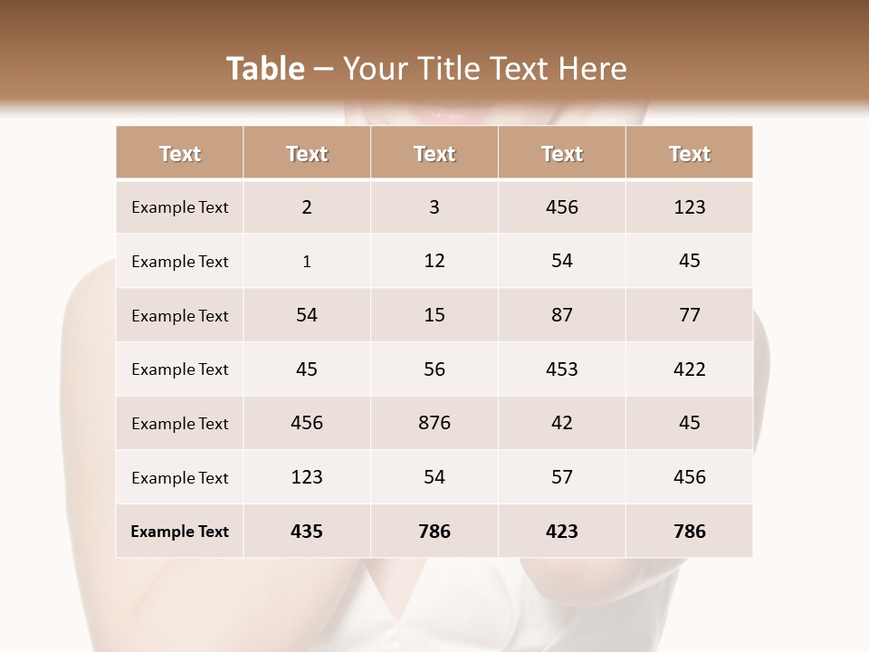 Cute Eye Make Up Elegant PowerPoint Template