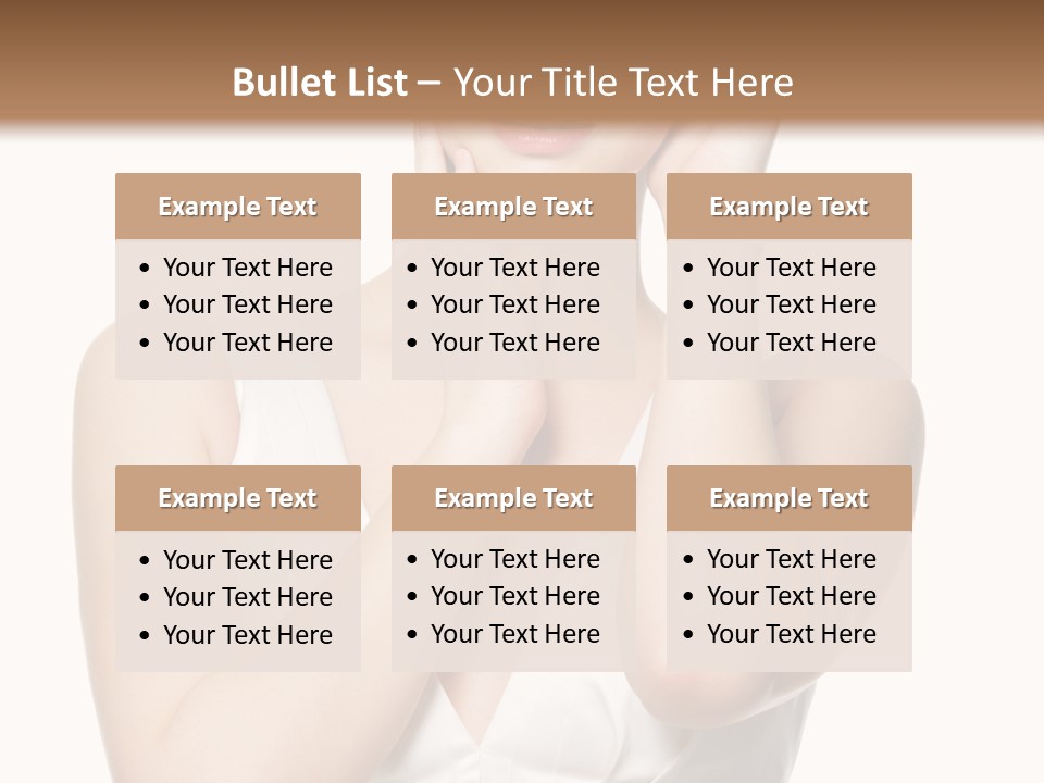 Cute Eye Make Up Elegant PowerPoint Template