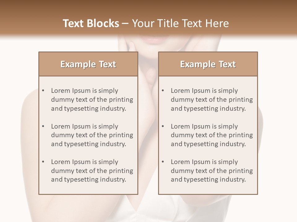 Cute Eye Make Up Elegant PowerPoint Template