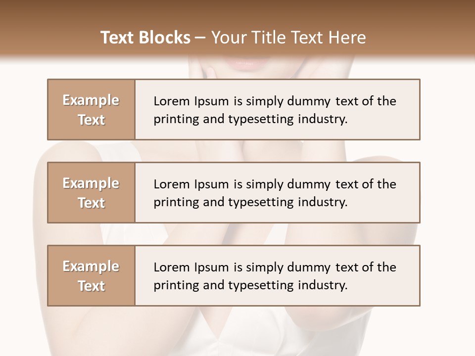 Cute Eye Make Up Elegant PowerPoint Template
