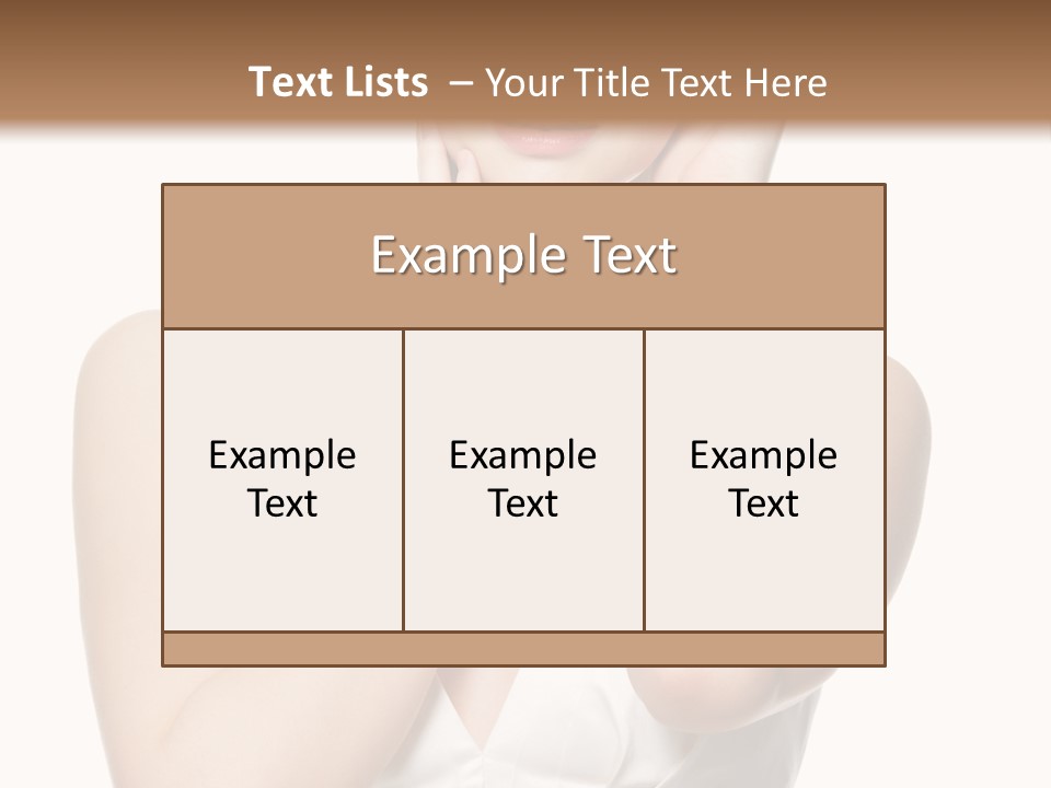 Cute Eye Make Up Elegant PowerPoint Template