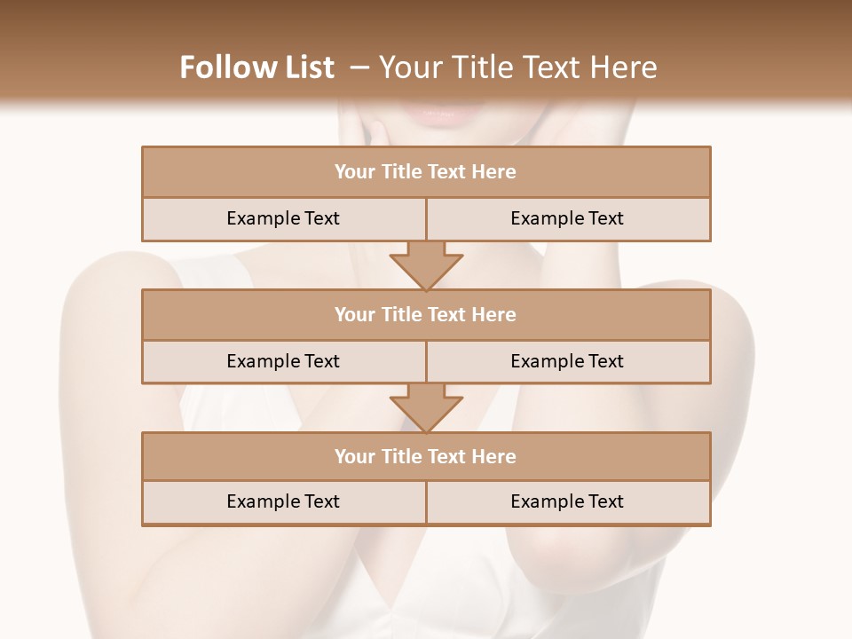 Cute Eye Make Up Elegant PowerPoint Template