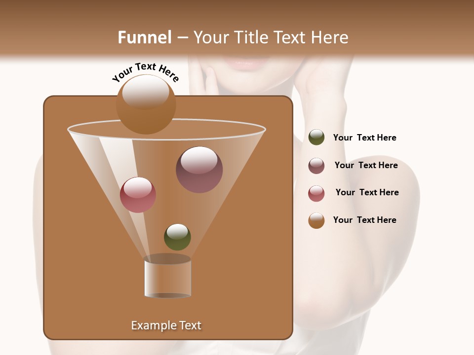 Cute Eye Make Up Elegant PowerPoint Template