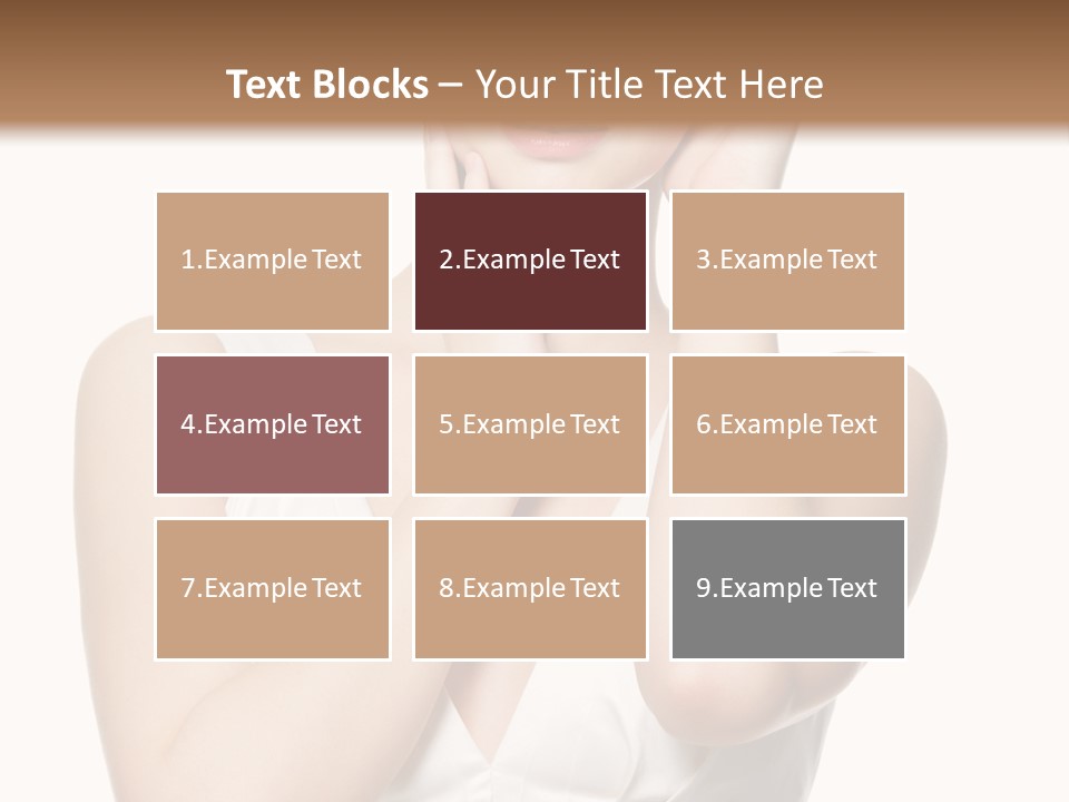 Cute Eye Make Up Elegant PowerPoint Template