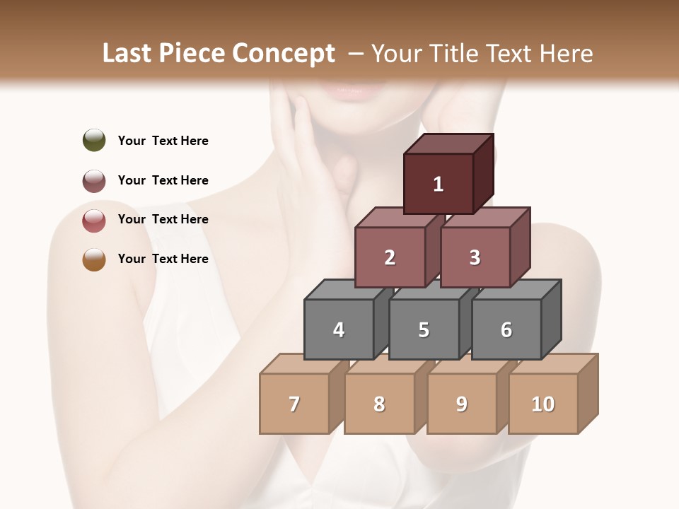 Cute Eye Make Up Elegant PowerPoint Template