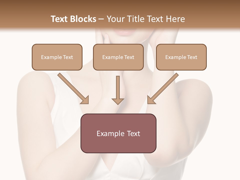 Cute Eye Make Up Elegant PowerPoint Template