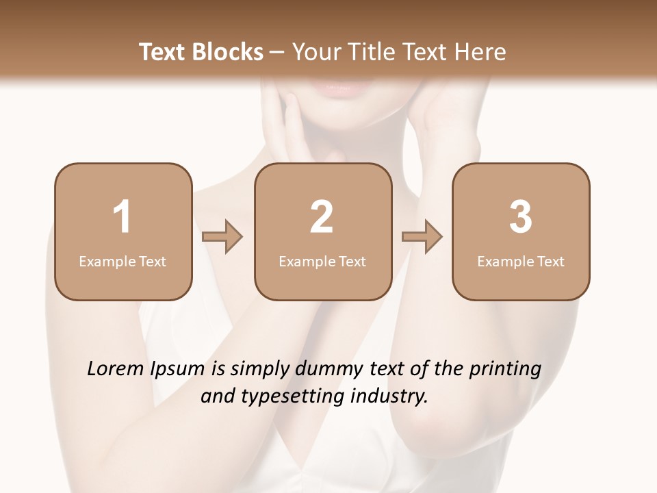 Cute Eye Make Up Elegant PowerPoint Template