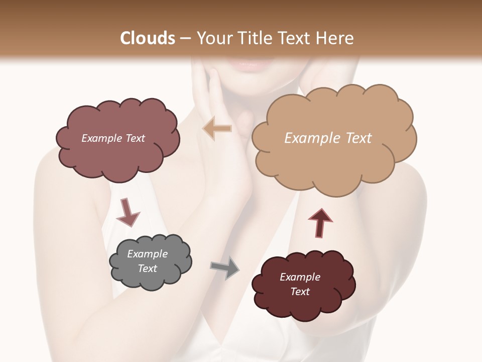 Cute Eye Make Up Elegant PowerPoint Template