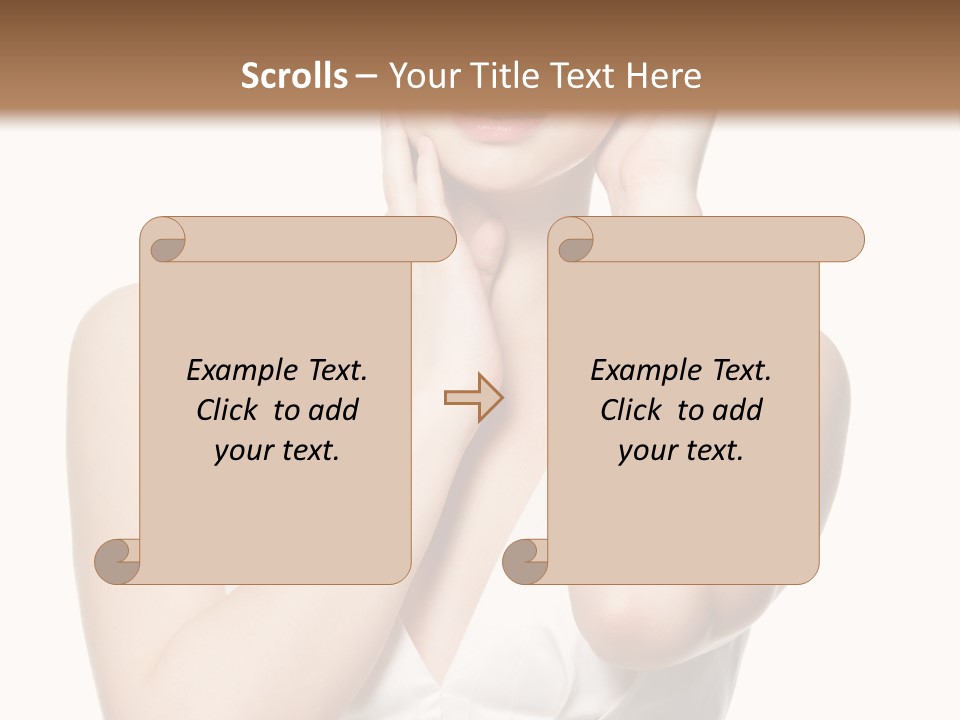 Cute Eye Make Up Elegant PowerPoint Template