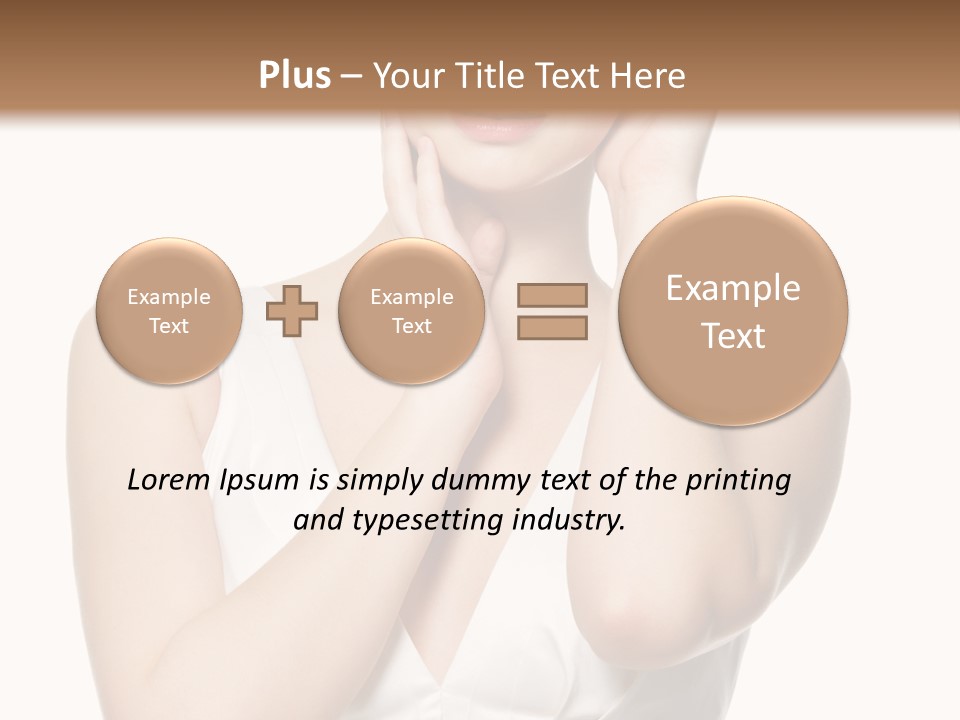 Cute Eye Make Up Elegant PowerPoint Template