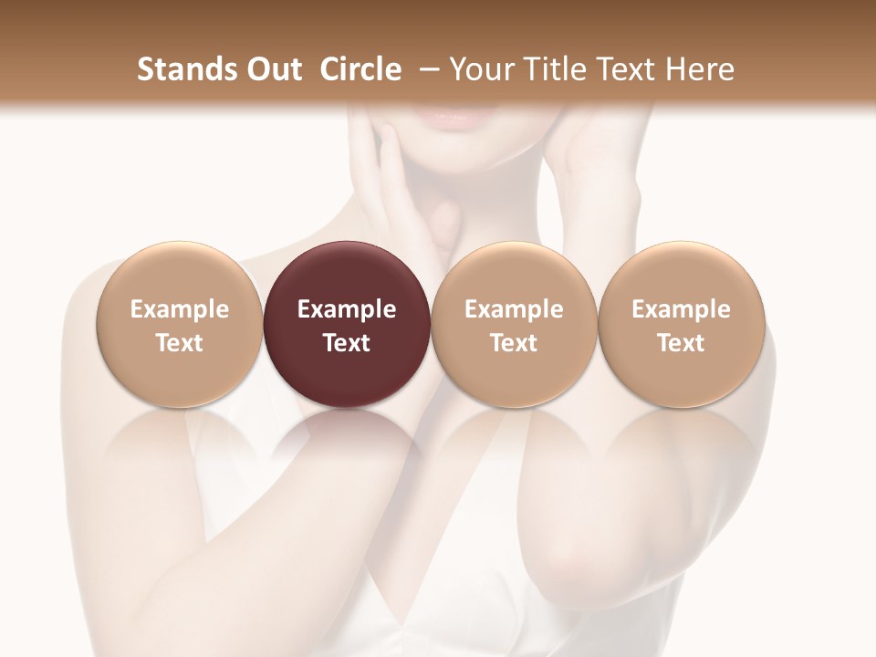 Cute Eye Make Up Elegant PowerPoint Template