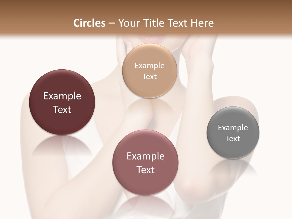 Cute Eye Make Up Elegant PowerPoint Template