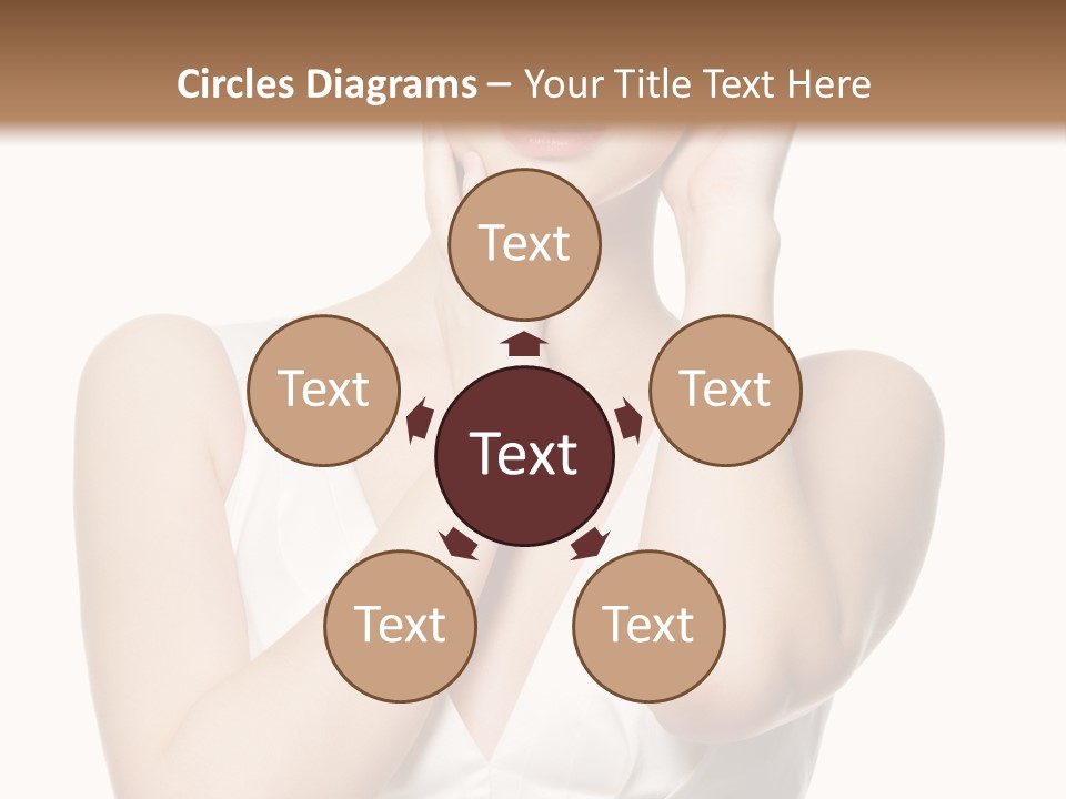 Cute Eye Make Up Elegant PowerPoint Template